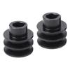 Heavy Duty 2pcs A Type V Belt Pulley Double Groove for 168F 170F Engines