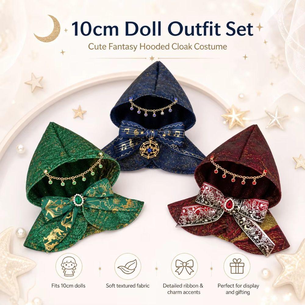 Exquisite Cotton Doll Clothes Gothic Style Doll Cloak 10cm Doll Clothes  Various Body Types