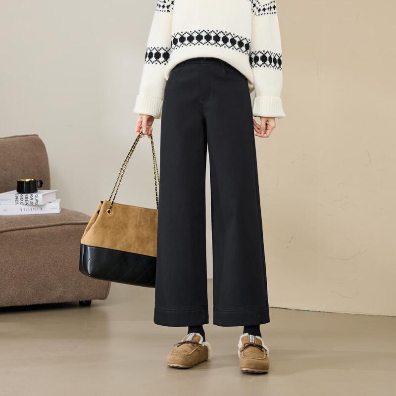 ESE-Y Women s Fleece-Lined Straight-Leg Cropped Jeans 27