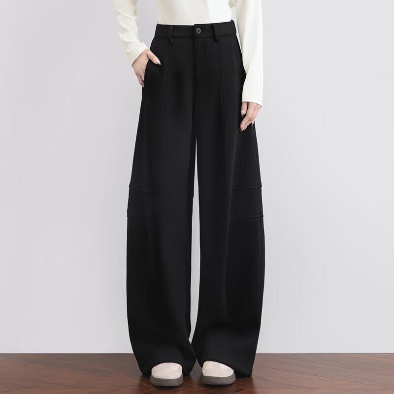 Sybille Women's Loose Fit Draped Wide-Leg Pants