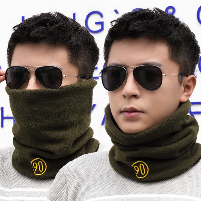 Men'S Trendy Neck Protection And Warm Headband Scarf For Women'S Autumn And Winter Cycling, Windproof And Thickened With Fleece
