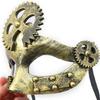 Masquerade Mask Mechanical Half Face Mask Party Mask Steampunk Mardi Gras Mask Halloween Dress Up Props for Adult Kids