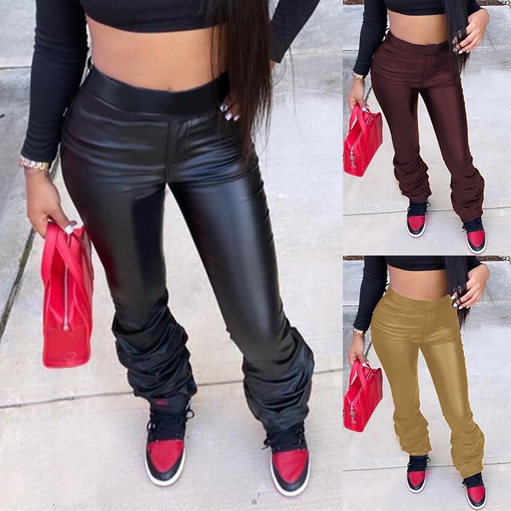 High Waist Stacked Pants 