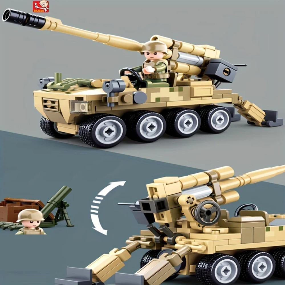 159 Teile 0751 Kleiner Panzer Modellbausteine Spielzeug Modernes Militär Armee LKW Konstruktion Bausatz Kinder DIY Steine Spielzeug