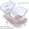 Cat Bowls with Raised Stand Non-slip Bowls Pet Food and Water Water Bowls for Cats Dogs Feeder Kitten Puppy Feeder Bowl Supplies
