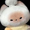 Cute toast steamed buns cat plush doll pendant soft cute girl heart doll toy