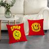 Anime Smile Fun Cute Cushion Cover Inches Farmhouse Decor Home Throw Pillow Covers For Couch Decorations