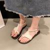 Fashion Indoor Thick Shoe Round Toe Open Home House Flip Flops Flat Soft Sandals Shoes for Women Woman Slippers Bathroom Slides 2025