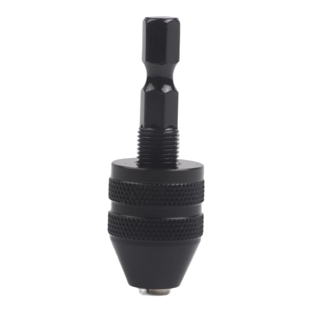 1/4" Keyless Drill Chuck Conversion 0.3-3.6mm Quick Change Hexagonal Handle Three Jaw Twist Drill Chuck For Electric Drill