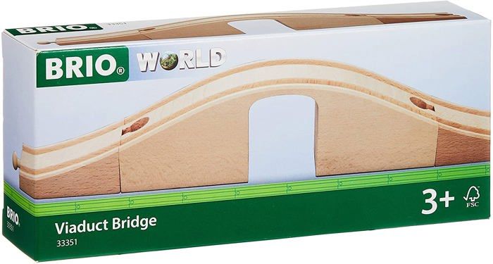 Pont Viaduc En Bois BRIO 33351 - Accessoire Pour Circuit De Train - Mixte Dès 3 Ans