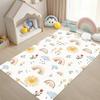 "Pastel Rainbow Heart Pattern Carpet Mat Rug Non-Slip Cute Kids Rug Home Decoration for Girls Room Bedroom Living Room"
