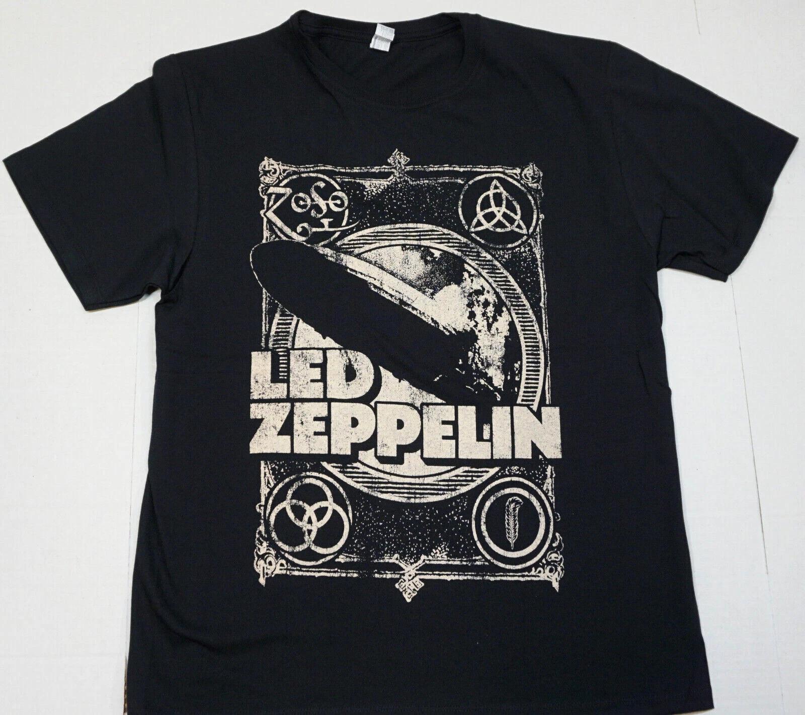 

Led Zeppelin T-shirt Classic Rock Plant Paige Bonham JPJ Tee Men s Black New XXL