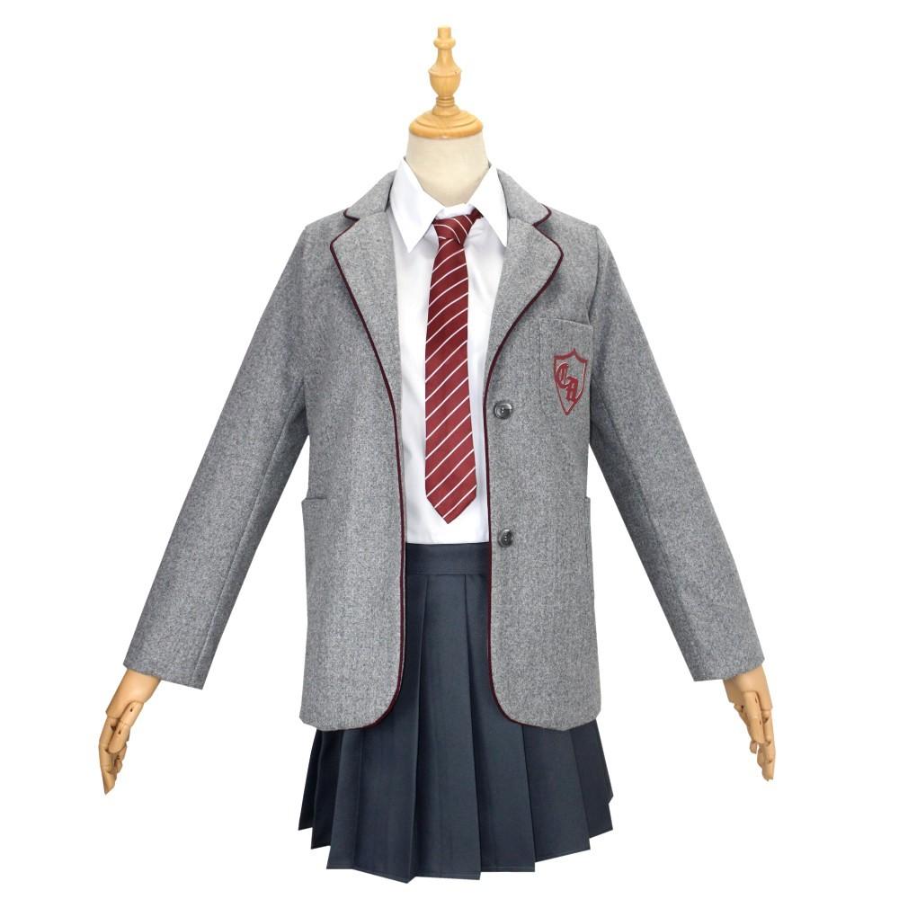 Film Matilda Cosplay-Kostüm für Mädchen, Schuluniform, Mantel, Rock, Roald Dahls Matilda das Musical, Halloween-Cosplay-Outfit für Kinder