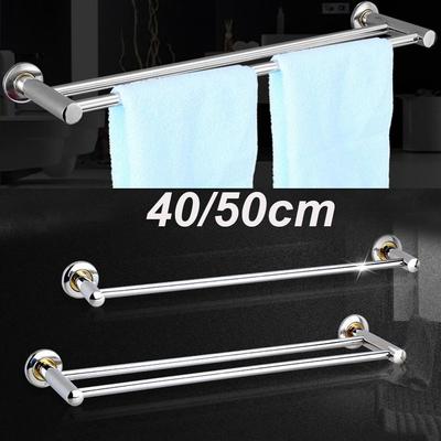 40/50cm Useful Hanger Holder Wall Mount Bracket Bathroom Bar Clothes Holder Storage Shelf Towel Rack