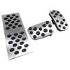 Wellvie Classy Universal Toyota Aluminum Pedal Covers for Yaris and Prius Car Set and CHR, Yaris, Cross, Corolla, PHV, Snap-on Parts, Accessory,