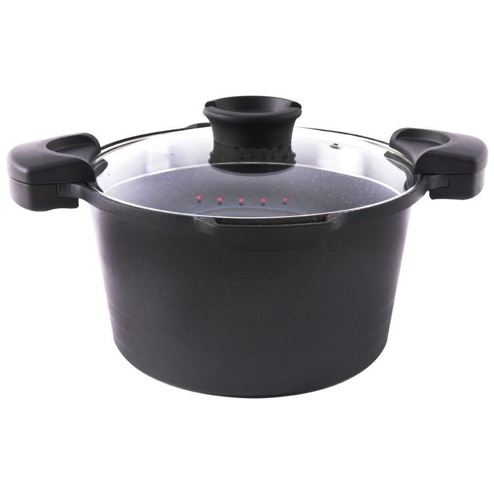Granite pot with straining lid GRANDE 24 cm, 5.5 l