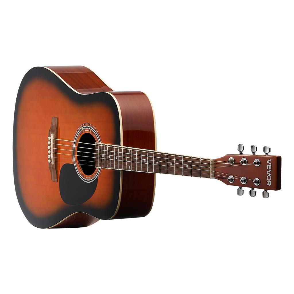 VEVOR 41 in / 1041.4 mm Dreadnought Acoustic Guitar Beginner Bundle Gig Bag Adult Sunburst