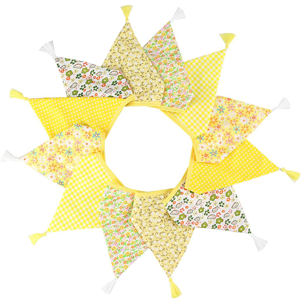 Nordic Cotton Tassel Triangle Bunting for Weddings, Photos, and Kindergartens