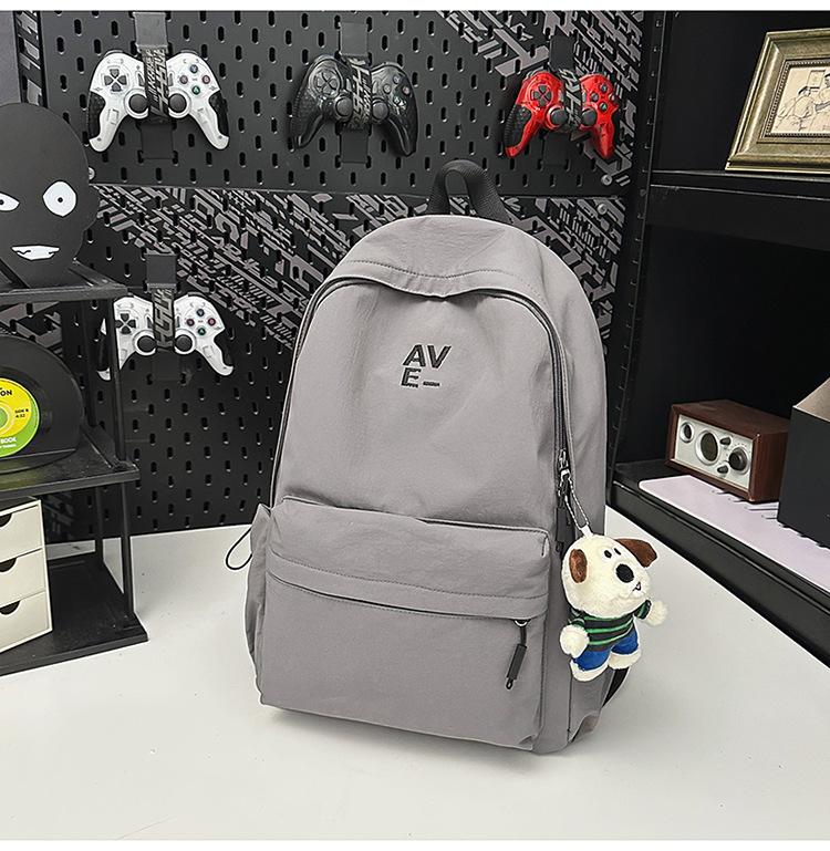 School bag Korean version couple simple large-capacity backpack leisure commuting college student school bag niche light travel backpack