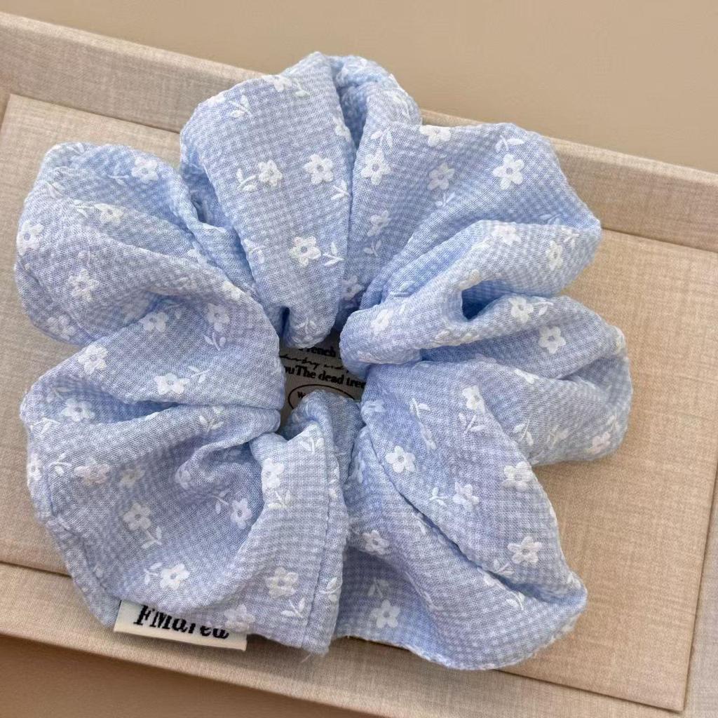 Korean Premium Lace Scrunchie: Women's High-End, Durable, Elastic Hair Accessory