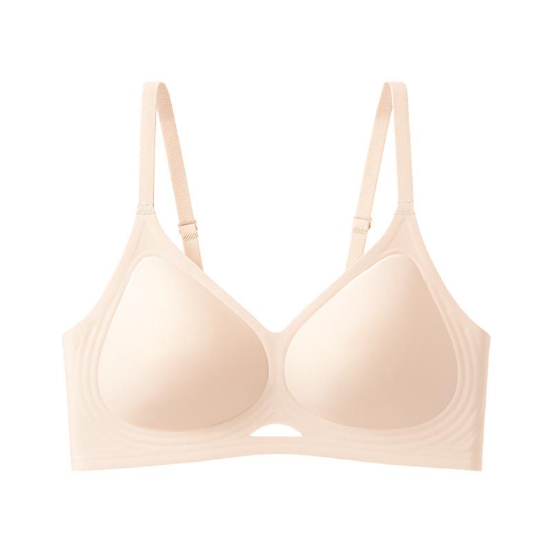 Traceless Underwear, Jelly Soft Support, No Steel Ring, Double Breast Upper Support, Anti-sagging and Breathable Summer Thin Bra Cover, Women