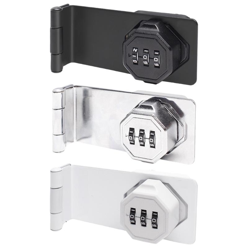 Keyless Cabinet Lock Cabinet Combination Lock Twist Knob Hasp Lock for Kitchen Drawers, Cabinets, Cupboard Enduring