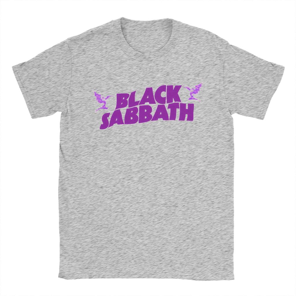 Black Sabbath Purple Logo T Shirt Hip Hop T-Shirts Short Sleeve Awesome Tshirt Summer Cotton Comfortable Oversized Tees