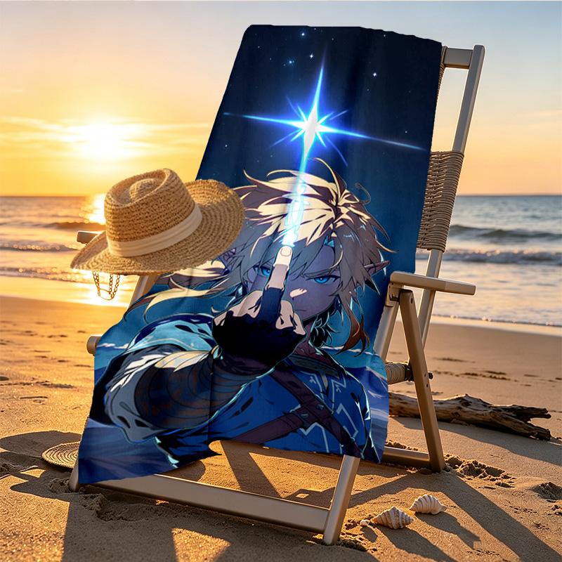 Video games Print Beach Towel Design, Soft, Lightweight. for Home Bathroom, Spa, Pool, Yoga, Surfing, Camping, Gift for Family, Friend