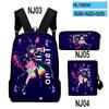 Popular VTuber Tsukino Mito Anime 3D Print 3pcs/Set pupil School Bags Laptop Daypack Backpack Inclined shoulder bag Pencil Case