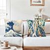 Katsushika H-Hokusai Japanisches Ukiyo-E Kissenbezug Geeignet für Schlafzimmer Wohnzimmer Autos Heimdekoration
