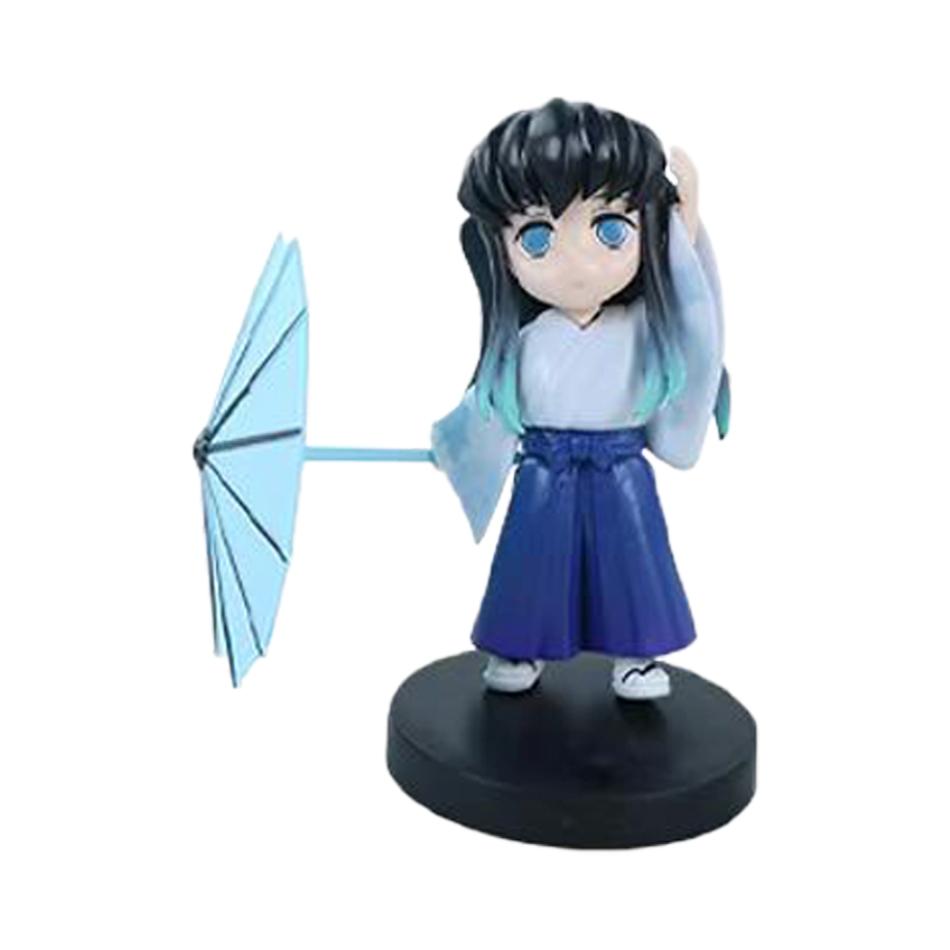 Animation 6Pcs/Kit Q Version Demon Slayer Boxed Action Figure Miniature Figurine Decoration Piece Attachment Animation Design Adorable Decoration