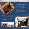 [YOUTA] LIGHT Dulles Tasche, Japanisches Kunstleder, Vertikal, XS, Bordeaux