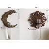With Pipes Sun Moon Wall Planters Wall-Mounted Wall Hanging Holder Wooden Plant Fram  Kitchen
