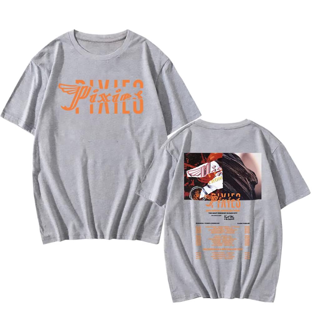 

2026 SpringSummer Pixies Tour New Unisexs Women Roundneck TShirt Short Sleeve Streetwear Casual Shirt 4XL