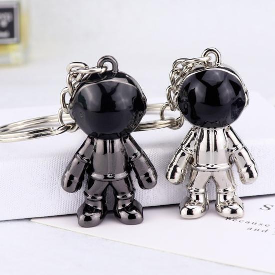 Ornamental Couple Chain Electroplating Multi-use Ornament Key