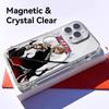 Anime B-Bleachs K-Kurosaki Phone Case For iPhone 17 16 15 14 13 12 Pro Max Plus With Magnetic Crystal Clear Case Wireless Charge
