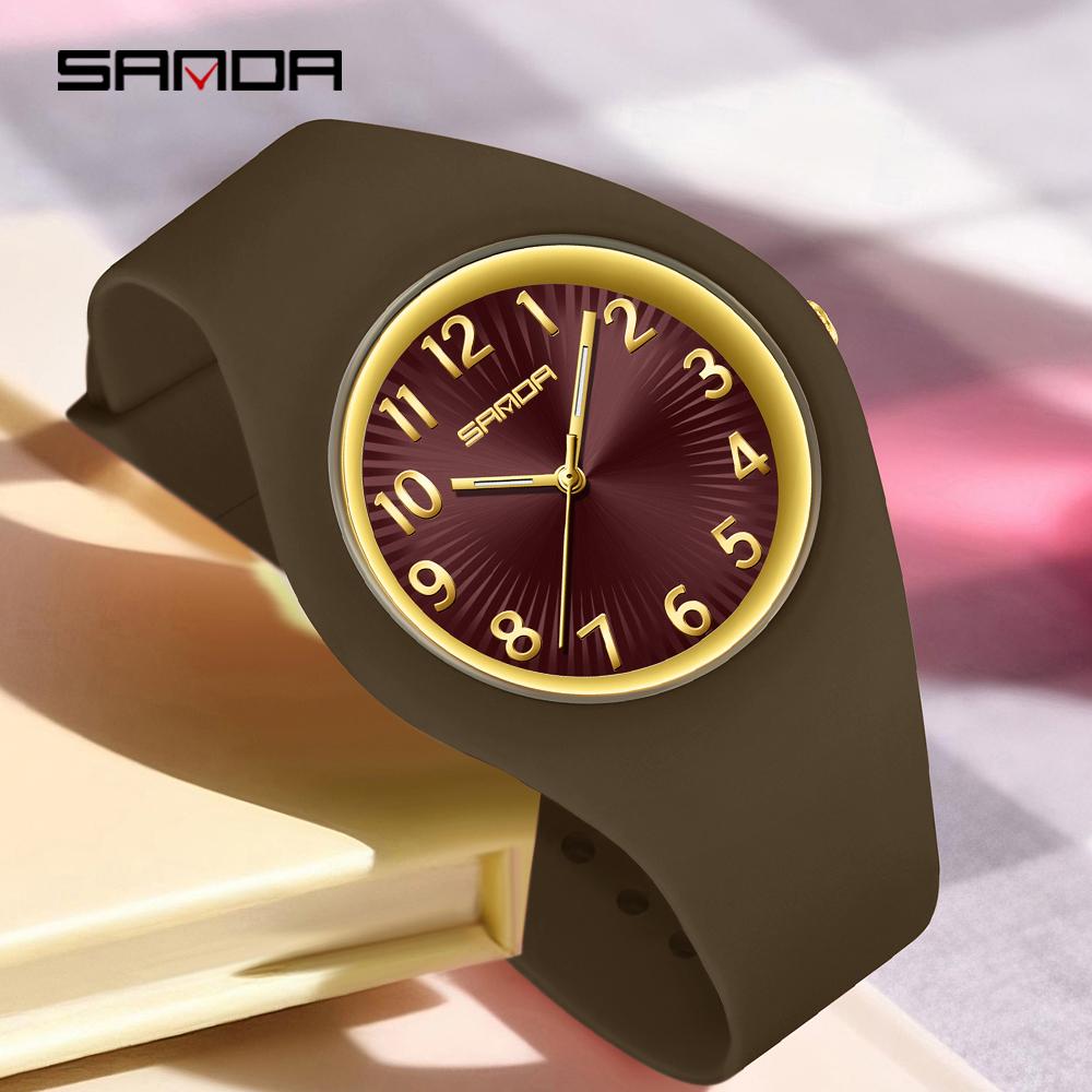 SANDA 6360 New Fashionable Quartz Watch Simple Luminous Shock Resistant Sports Student Clock Casual Boys and Girls Watch