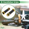 Motoforti Universal Motorcycle Hand Grips Cover Rubber Aluminum Alloy Handlebar Cover for Motorcycle Scooter 1 Pair