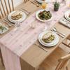 Romantic Tulle Table Runner Semi-Transparent Wedding Table Runner Gauze Tablecloth Birthday Party