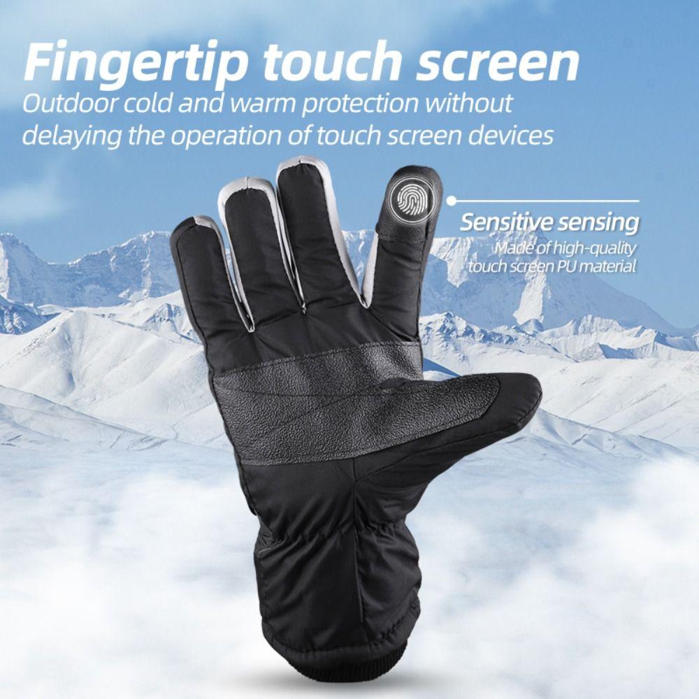 Windproof Ski Gloves Touch Screen Riding Gloves Waterproof Outdoor Sports Gloves For Women Men
