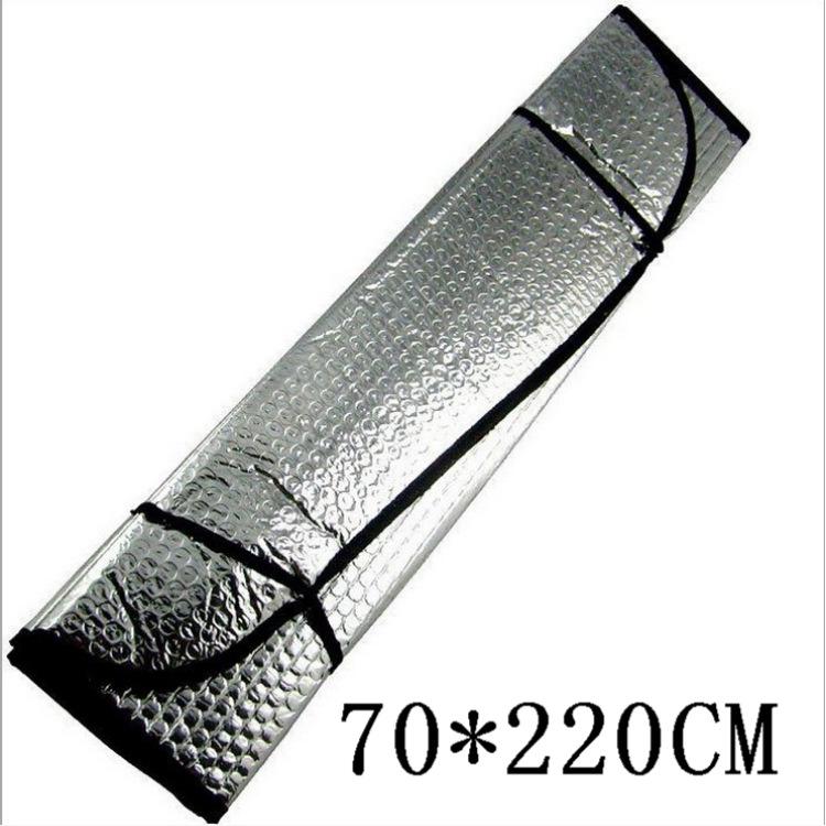 Custom Logo Car Sun Shade: Heat-Insulating Aluminum Foil Visor for Front Windshield