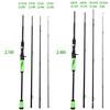 Wędki odlewnicze 2,1/2,4M Przenośne wędki z włókna węglowego Travel Wędkarstwo słodkowodne w wodzie morskiej