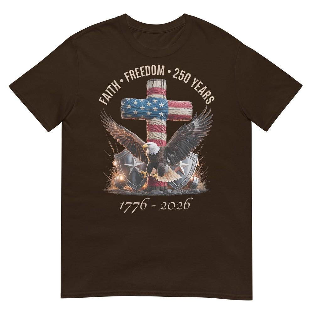 Vintage Faith Freedom 250 Years 17762026 Independence Usa Tshirt