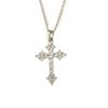 High-End Rhinestone Cross Necklace: Luxurious Zirconia Choker for a Shiny, Versatile Look
