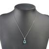 New Simple Trend Natural Aquamarine Necklace Women's Pendant Collar Ladies Vintage Elegant Necklace Niche Pendant Jewelry Gifts