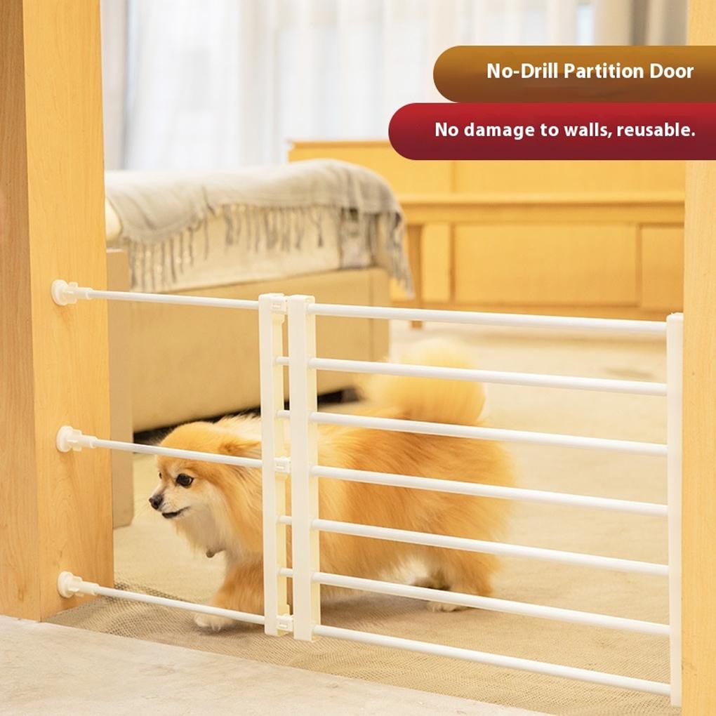 Porte extensible vers le haut, Porte rétractable pour escaliers Porte intérieure Capacité de porte Escaliers pour bébé Isolation pour (blanc)