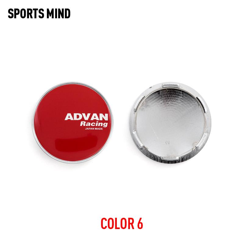4PCS/lot 6 COLORS 68MM ADVAN RACING Car Wheel Center Hub Caps Car Refitted Emblem Logo Dust-Proof Cover