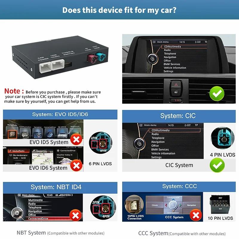 

Беспроводной CarPlay для BMW 6 серии F06 F12 F13 G32 2010-2020 CIC,NBT,EVO, с функцией Android Auto Mirror Link AirPlay CarPlay