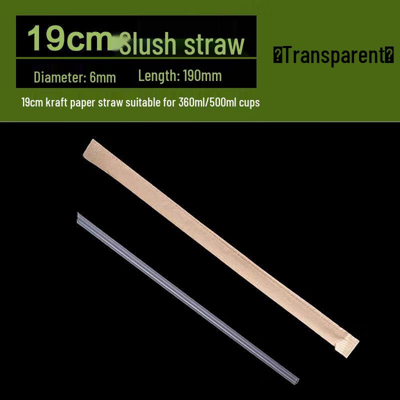 Disposable Bagasse Pointed Drinking Straws
