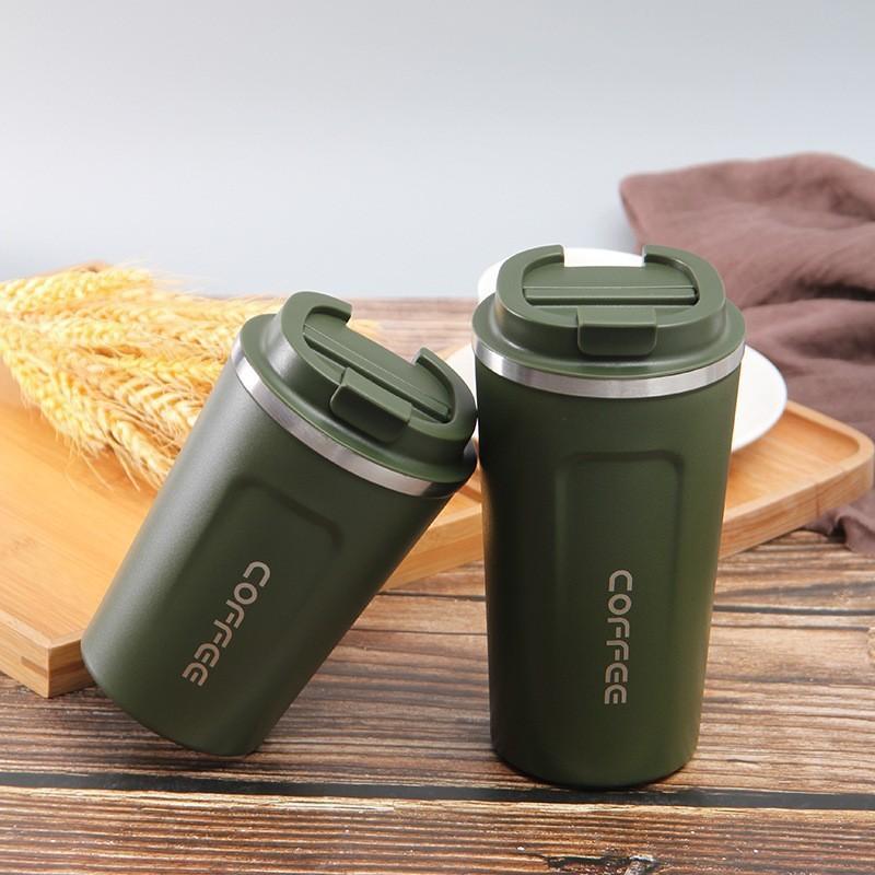 

Second-Generation Coffee Cup 304 Stainless Steel Thermos Cup Vacuum Thermos Cup Outdoor Car Water Cup 380ml